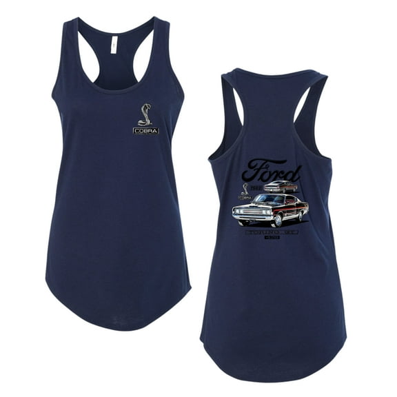 Wild Bobby Ford 1969 Torino GT 428 Classic Vintage Car Lover Women Racerback Tank Top