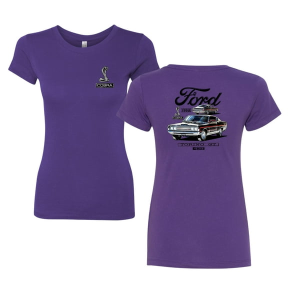 Wild Bobby Ford 1969 Torino GT 428 Classic Vintage Car Lover Women Slim Fit Junior Tee