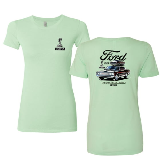 Wild Bobby Ford 1969 Torino GT 428 Classic Vintage Car Lover Women Slim Fit Junior Tee
