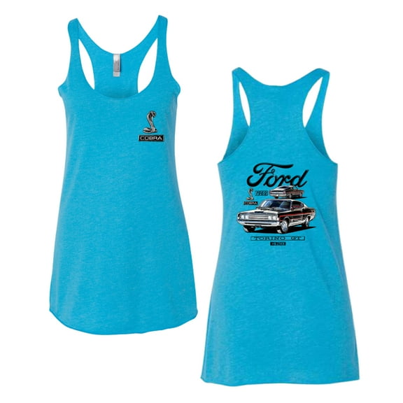 Wild Bobby Ford 1969 Torino GT 428 Classic Vintage Car Lover Women Tri-Blend Racerback Tank Top