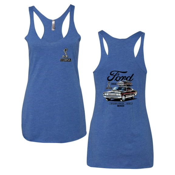 Wild Bobby Ford 1969 Torino GT 428 Classic Vintage Car Lover Women Tri-Blend Racerback Tank Top
