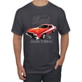 thumbnail image 1 of Wild Bobby, Ford '76 Gran Torino Vintage Car Cars and Trucks Men's Graphic T-Shirt, Charcoal, Large, 1 of 3
