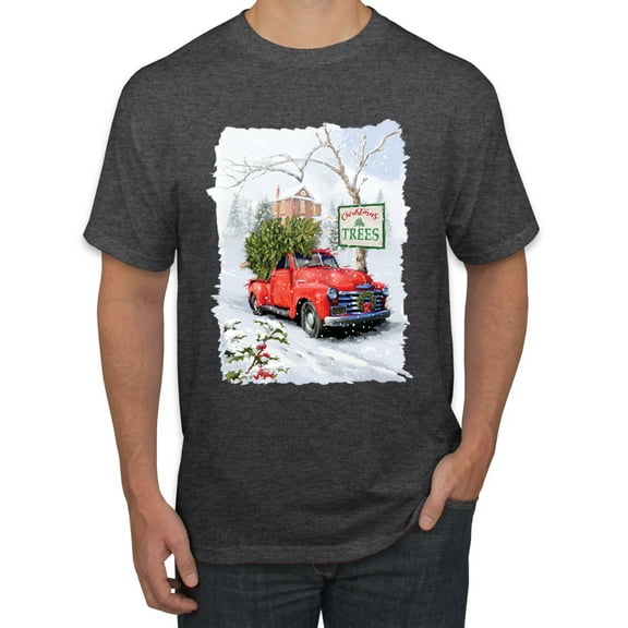 Wild Bobby, Ford '76 Gran Torino Vintage Car Cars and Trucks Men's Graphic T-Shirt, Heather Black, Medium