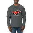 thumbnail image 1 of Wild Bobby, Ford '76 Gran Torino Vintage Car Cars and Trucks Mens Long Sleeve Shirt, Charcoal, Small, 1 of 3