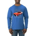 thumbnail image 1 of Wild Bobby, Ford '76 Gran Torino Vintage Car Cars and Trucks Mens Long Sleeve Shirt, Royal, Medium, 1 of 3