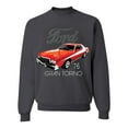 thumbnail image 1 of Wild Bobby, Ford '76 Gran Torino Vintage Car Cars and Trucks Unisex Crewneck Graphic Sweatshirt, Charcoal, 3XL, 1 of 3