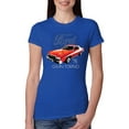 thumbnail image 1 of Ford '76 Gran Torino Vintage Car Cars and Trucks Womens Slim Fit Junior Tee, Royal, Small, 1 of 3