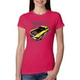thumbnail image 1 of Wild Bobby, Ford Boss 302 Mustang Horse Power Retro, Cars and Trucks, Women Slim Fit Junior Tee, Raspberry, Large, 1 of 4