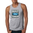 thumbnail image 1 of Wild Bobby, Ford Built Tough, Cars and Trucks, Men Graphic Tank Top, Heather Grey, XX-Large, 1 of 4