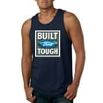 thumbnail image 1 of Wild Bobby, Ford Built Tough, Cars and Trucks, Men Graphic Tank Top, Navy, X-Large, 1 of 4