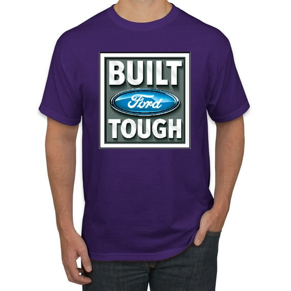 Wild Bobby, Ford Built Tough, Cars and Trucks, Men Graphic Tee, Purple, 3X-Large