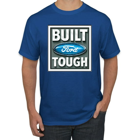 Wild Bobby, Ford Built Tough, Cars and Trucks, Men Graphic Tee, Royal, Small