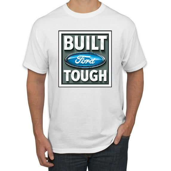 Wild Bobby, Ford Built Tough, Cars and Trucks, Men Graphic Tee, White, X-Large
