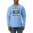 thumbnail image 1 of Wild Bobby, Ford Built Tough, Cars and Trucks, Men Long Sleeve Shirt, Light Blue, Medium, 1 of 4