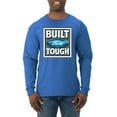 thumbnail image 1 of Wild Bobby, Ford Built Tough, Cars and Trucks, Men Long Sleeve Shirt, Royal, XX-Large, 1 of 4