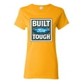thumbnail image 1 of Wild Bobby, Ford Built Tough, Cars and Trucks, Women Graphic Tee, Gold, Large, 1 of 4
