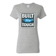 thumbnail image 1 of Wild Bobby, Ford Built Tough, Cars and Trucks, Women Graphic Tee, Heather Grey, 3X-Large, 1 of 4