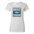 thumbnail image 1 of Wild Bobby, Ford Built Tough, Cars and Trucks, Women Graphic Tee, White, Small, 1 of 4