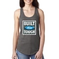 thumbnail image 1 of Wild Bobby, Ford Built Tough, Cars and Trucks, Women Racerback Tank Top, Dark Grey, Medium, 1 of 4