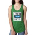 thumbnail image 1 of Wild Bobby, Ford Built Tough, Cars and Trucks, Women Racerback Tank Top, Kelly, Medium, 1 of 4