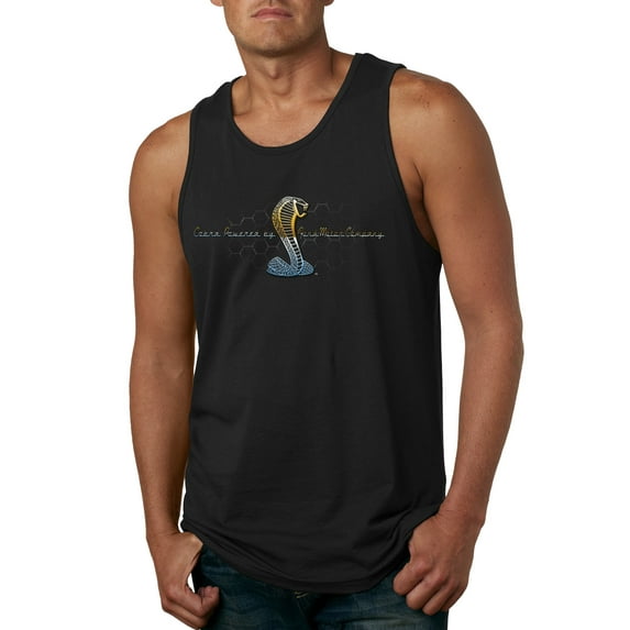 Wild Bobby, Ford Cobra Powered Honeycomb Grill, Cars and Trucks, Men Graphic Tank Top, Black, XX-Large