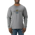 thumbnail image 1 of Wild Bobby, Ford Cobra Powered Honeycomb Grill, Cars and Trucks, Men Long Sleeve Shirt, Heather Grey, 3X-Large, 1 of 4