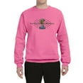 thumbnail image 1 of Wild Bobby, Ford Cobra Powered Honeycomb Grill, Cars and Trucks, Unisex Crewneck Graphic Sweatshirt, Neon Pink, Medium, 1 of 4