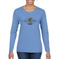 thumbnail image 1 of Wild Bobby, Ford Cobra Powered Honeycomb Grill, Cars and Trucks, Women Graphic Long Sleeve Tee, Light Blue, Small, 1 of 4