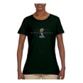 thumbnail image 1 of Wild Bobby, Ford Cobra Powered Honeycomb Grill, Cars and Trucks, Women Graphic Tee, Forest Green, Small, 1 of 4