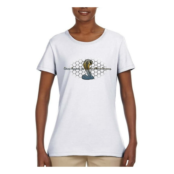 Wild Bobby, Ford Cobra Powered Honeycomb Grill, Cars and Trucks, Women Graphic Tee, White, 3X-Large