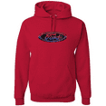 thumbnail image 1 of Wild Bobby, Ford Distressed USA Red White and Blue Tough Logo Cars and Trucks Graphic Hoodie Sweatshirt, 1 of 1