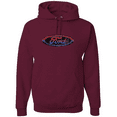 thumbnail image 1 of Wild Bobby, Ford Distressed USA Red White and Blue Tough Logo Cars and Trucks Graphic Hoodie Sweatshirt, 1 of 1