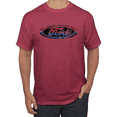 thumbnail image 1 of Wild Bobby, Ford Distressed USA Red White and Blue Tough Logo Cars and Trucks Graphic T-Shirt, 1 of 1