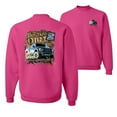 thumbnail image 1 of Wild Bobby, Ford F-150 Raptor Built Touch Offroading Hit The Dirt, Cars and Trucks, Front and Back Unisex Crewneck Graphic Sweatshirt, Fuschia, 3X-Large, 1 of 4