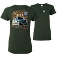 thumbnail image 1 of Wild Bobby,Ford F-150 Raptor Built Touch Offroading Hit the Dirt Cars and Trucks Front and Back Womens Graphic T-Shirt, Forest Green, 3XL, 1 of 2