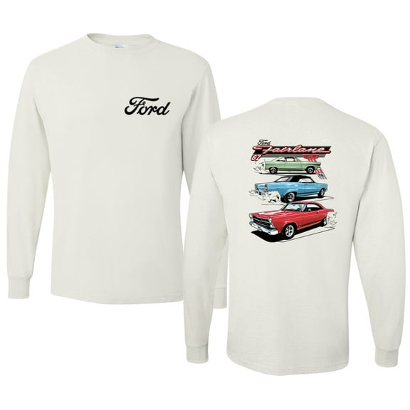 Wild Bobby Ford Fairlane GT 427 Red Blue Green Classic Vintage Car Lover Men Long Sleeve Shirt