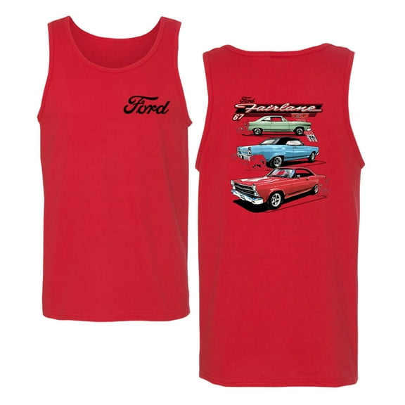 Wild Bobby Ford Fairlane GT 427 Red Blue Green Classic Vintage Car Lover Men Tank Top