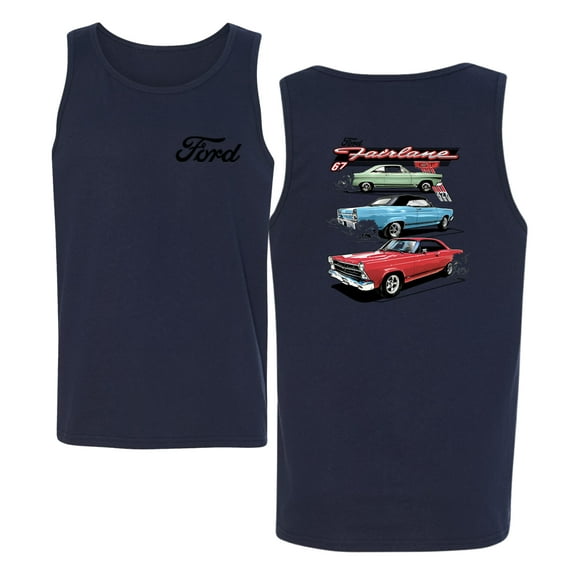Wild Bobby Ford Fairlane GT 427 Red Blue Green Classic Vintage Car Lover Men Tank Top