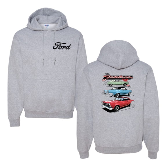 Wild Bobby Ford Fairlane GT 427 Red Blue Green Classic Vintage Car Lover Unisex Hoodie Sweatshirt