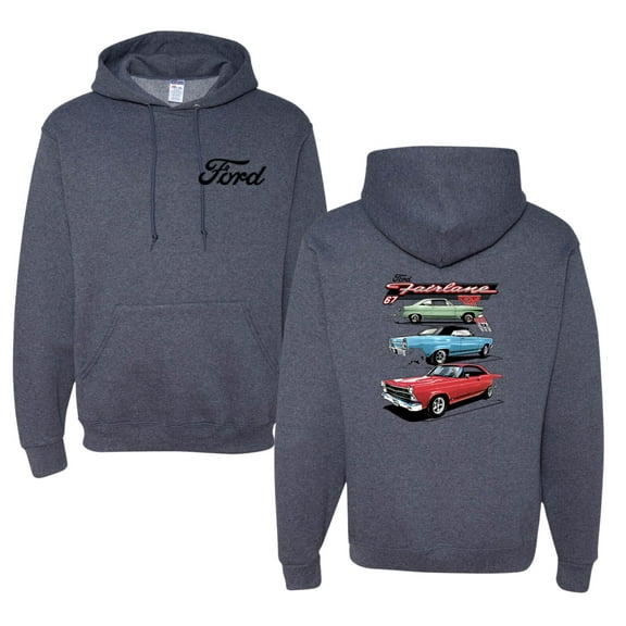 Wild Bobby Ford Fairlane GT 427 Red Blue Green Classic Vintage Car Lover Unisex Hoodie Sweatshirt