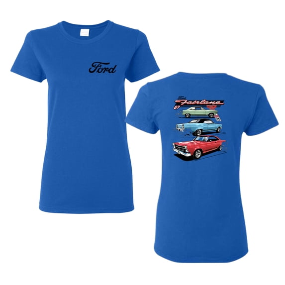 Wild Bobby Ford Fairlane GT 427 Red Blue Green Classic Vintage Car Lover Women Graphic Tee