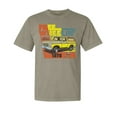 thumbnail image 1 of Wild Bobby, Ford Free Wheelin 1978 Bronco Classic Rasta 70s, Cars and Trucks, Garment-Dyed Washed Look Short Sleeve Tees, Sand, Medium, 1 of 3
