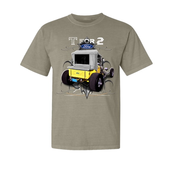 Wild Bobby, Ford Model T 1900 Vintage, Cars and Trucks, Garment-Dyed Washed Look Short Sleeve Tees, Sand, Medium