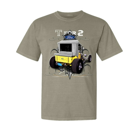 Wild Bobby, Ford Model T 1900 Vintage, Cars and Trucks, Garment-Dyed Washed Look Short Sleeve Tees, Sand, Small