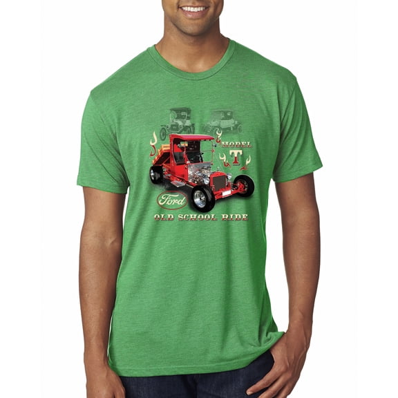 Wild Bobby, Ford Model T Roadster 1923 Old School Ride Classic Vintage | Mens Cars and Trucks Premium Tri Blend T-Shirt, Envy, Large