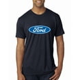 thumbnail image 1 of Wild Bobby, Ford Motors Blue Logo, Cars and Trucks, Men Premium Tri Blend Tee, Vintage Navy, XX-Large, 1 of 4