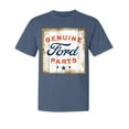 thumbnail image 1 of Wild Bobby, Ford Motors | Genuine Parts Sign, Cars and Trucks, Garment-Dyed Washed Look Short Sleeve Tees, Navy, Medium, 1 of 3