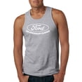 thumbnail image 1 of Wild Bobby, Ford Motors an American Classic, Cars and Trucks, Men Graphic Tank Top, Heather Grey, X-Large, 1 of 4