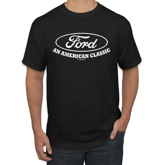 Wild Bobby, Ford Motors an American Classic, Cars and Trucks, Men Graphic Tee, Black, Small