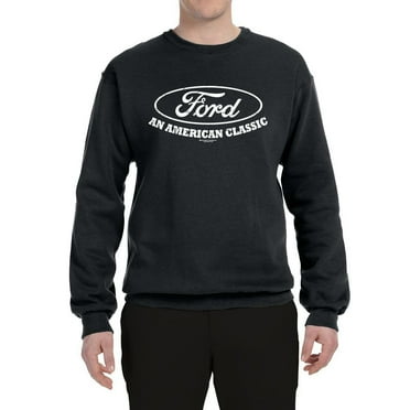 Wild Bobby, Ford Motors an American Classic, Cars and Trucks, Unisex Crewneck Graphic Sweatshirt, Black, Small